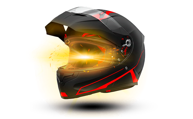 exemplo de capacete vencedor do Game Capacete Premiado