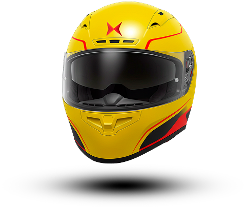 Capacete amarelo do Game Capacete premiado