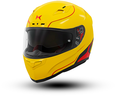 Capacete amarelo do Game Capacete premiado