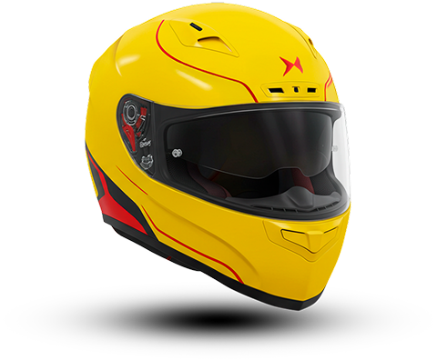 Capacete amarelo do Game Capacete premiado