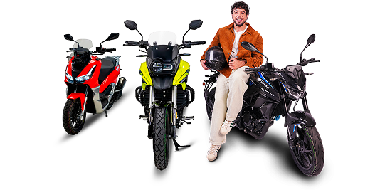 Imagem das motos Shineray, Urban, Storm e 250F